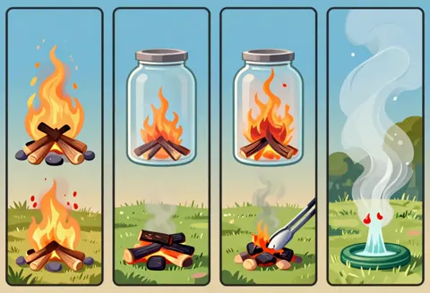 Fireworks chemistry slide illustration